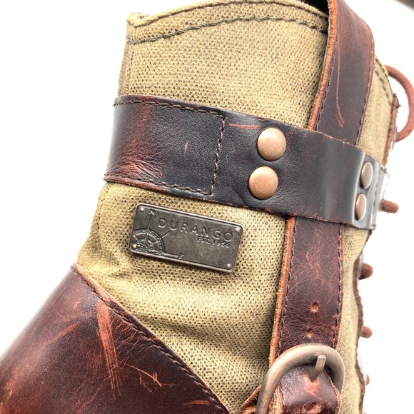 Durango World Traveler Vintage Combat Boots - Picture 10 of 15